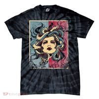 Mythology Gorgon In Greek Mythology Medusa Tie-Dye T-Shirt thumb 0