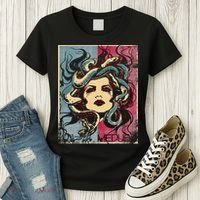 Mythology Gorgon In Greek Mythology Medusa Women's T-Shirt thumb 3