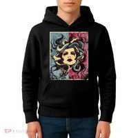 Mythology Gorgon In Greek Mythology Medusa Kids Hoodie thumb 4