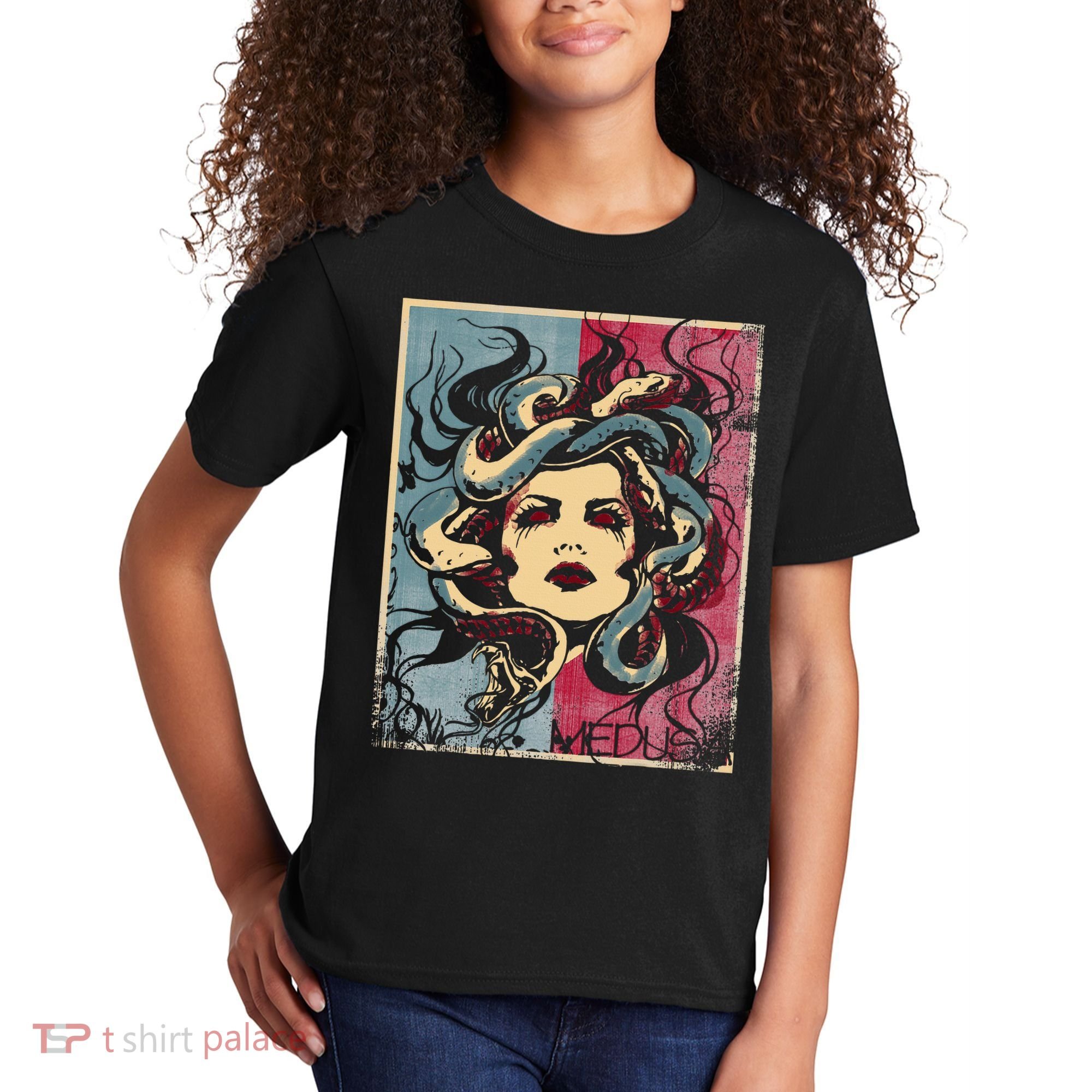 Mythology Gorgon In Greek Mythology Medusa Kids T-Shirt