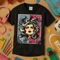 Mythology Gorgon In Greek Mythology Medusa Kids T-Shirt thumb 3