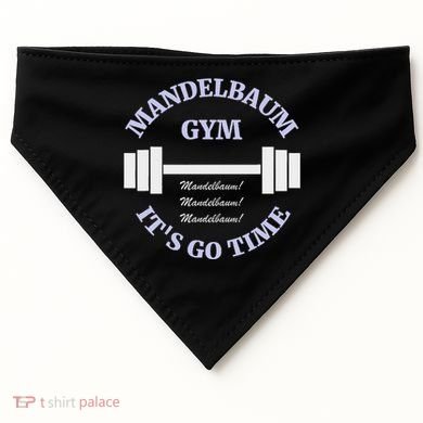 Mandelbaum Gym ItS Go Time! USA-Made Doggie Bandana