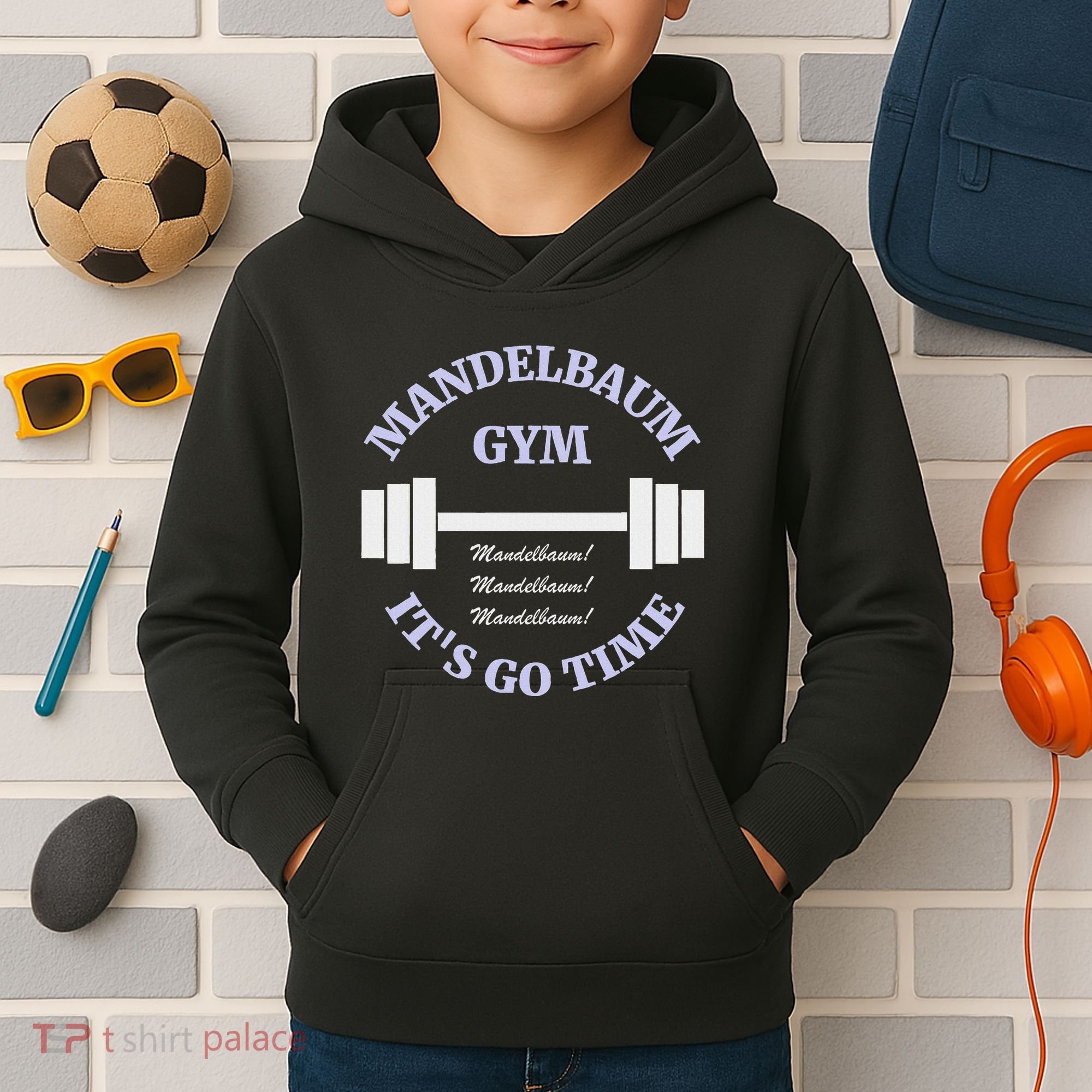Mandelbaum Gym ItS Go Time! Kids Hoodie