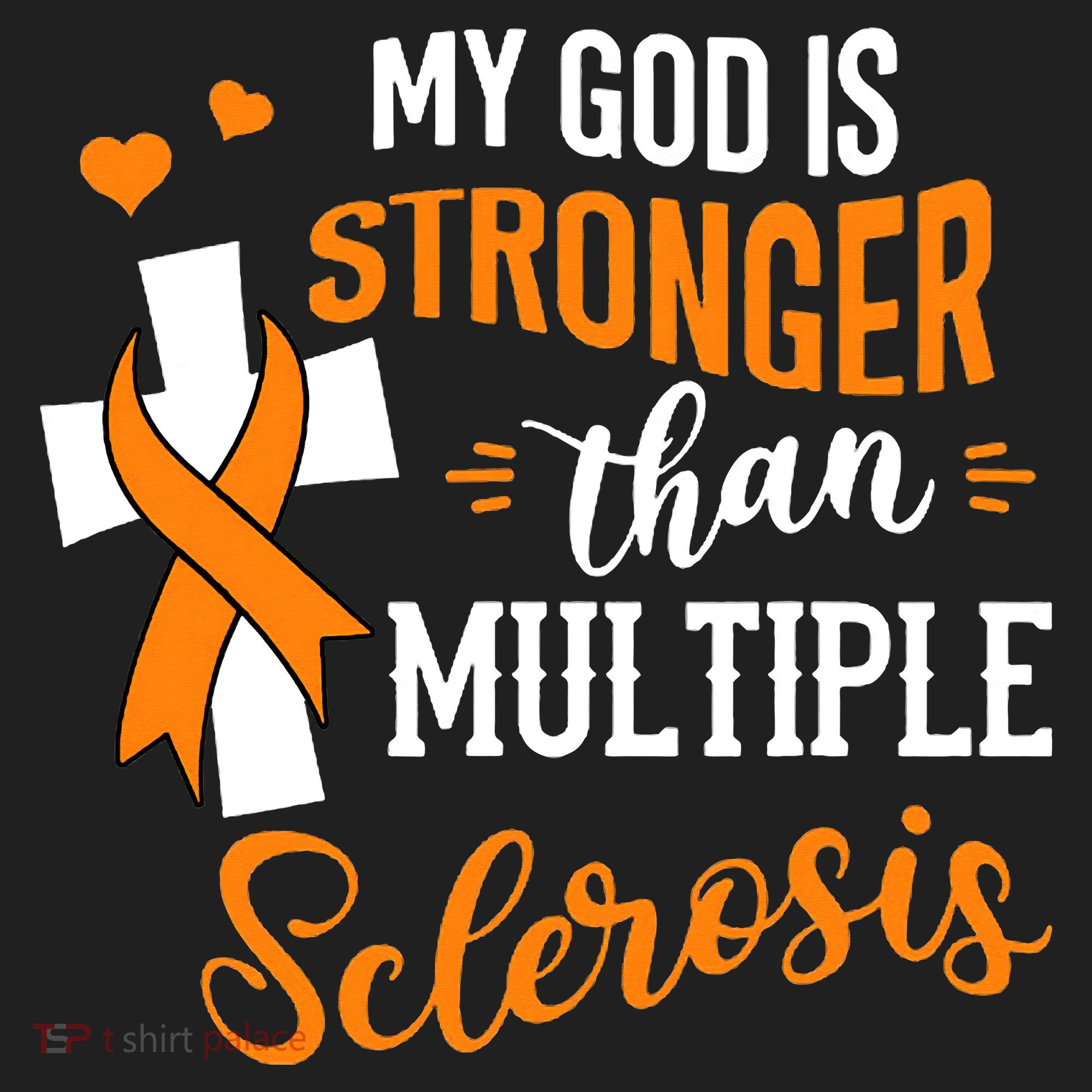 My God is Stronger Than Multiple Sclerosis Warrior Fighter Women's Sweatshirt