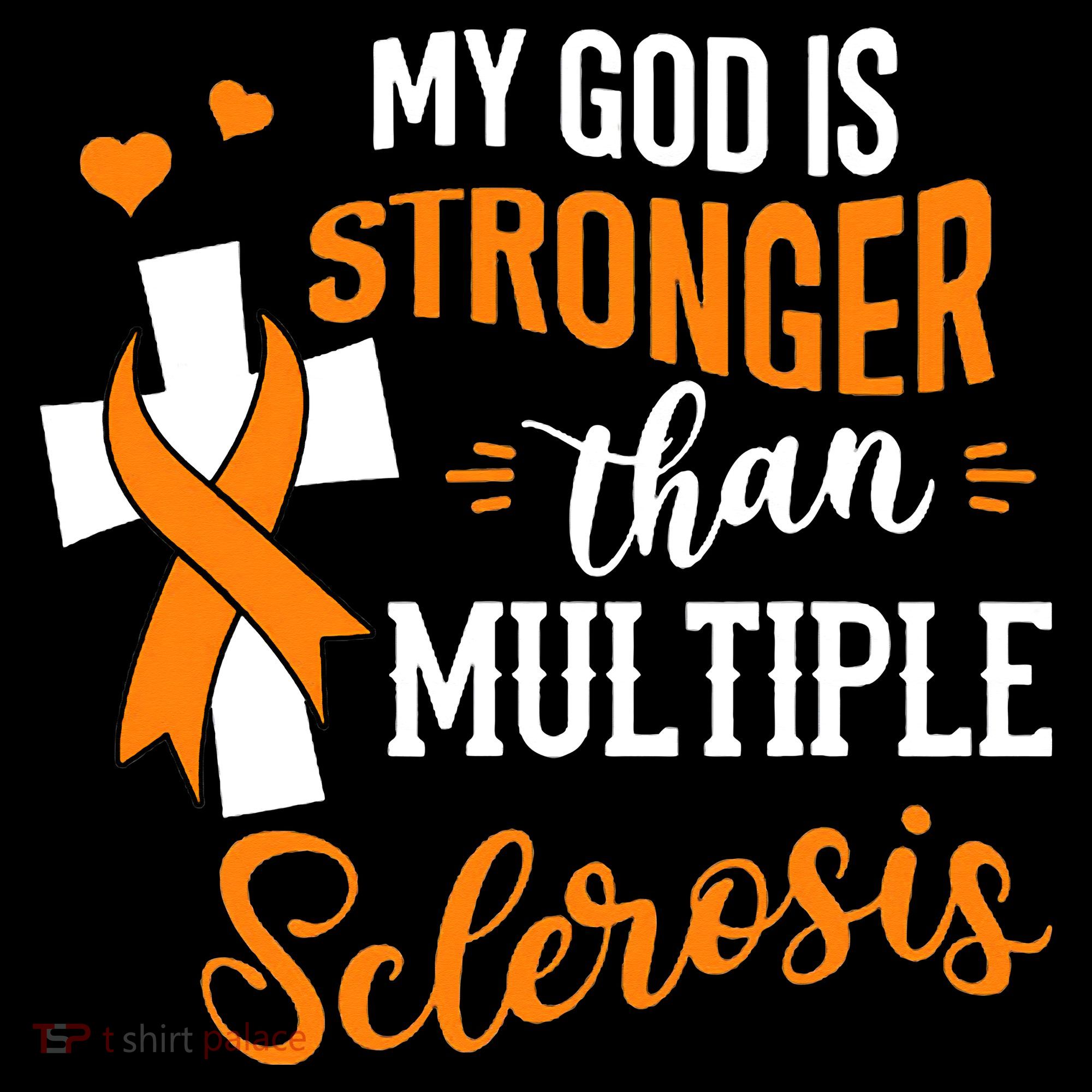 My God is Stronger Than Multiple Sclerosis Warrior Fighter Coaster