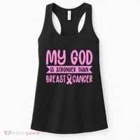My God Is Stronger Than Breast Cancer Women's Tank Top thumb 0