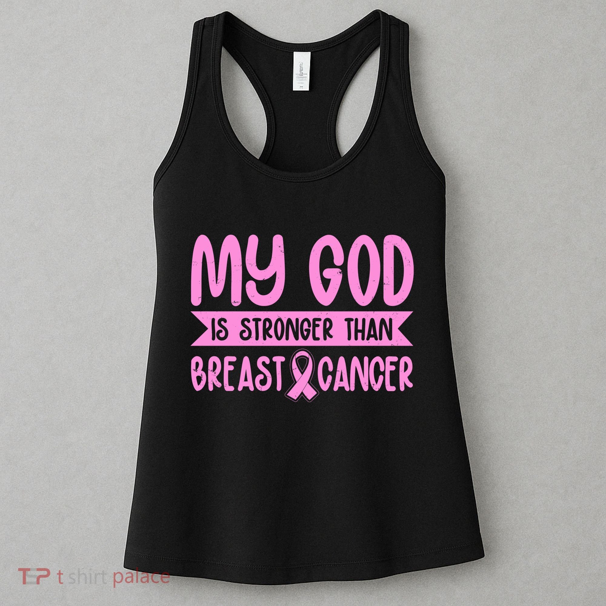 My God Is Stronger Than Breast Cancer Women's Tank Top