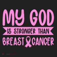 My God Is Stronger Than Breast Cancer Hat thumb 2