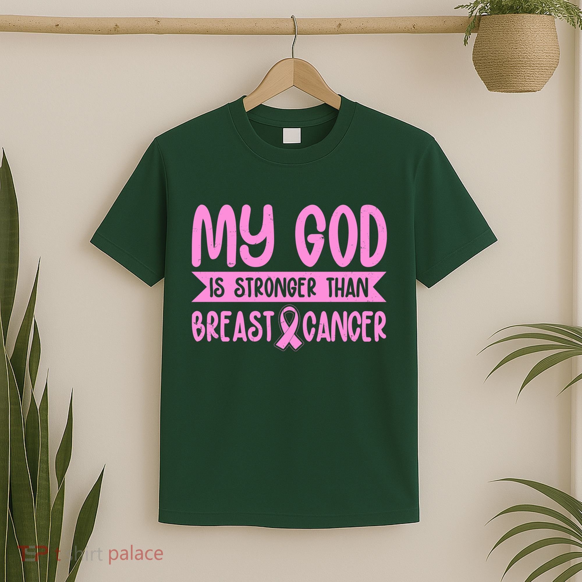 My God Is Stronger Than Breast Cancer T-Shirt