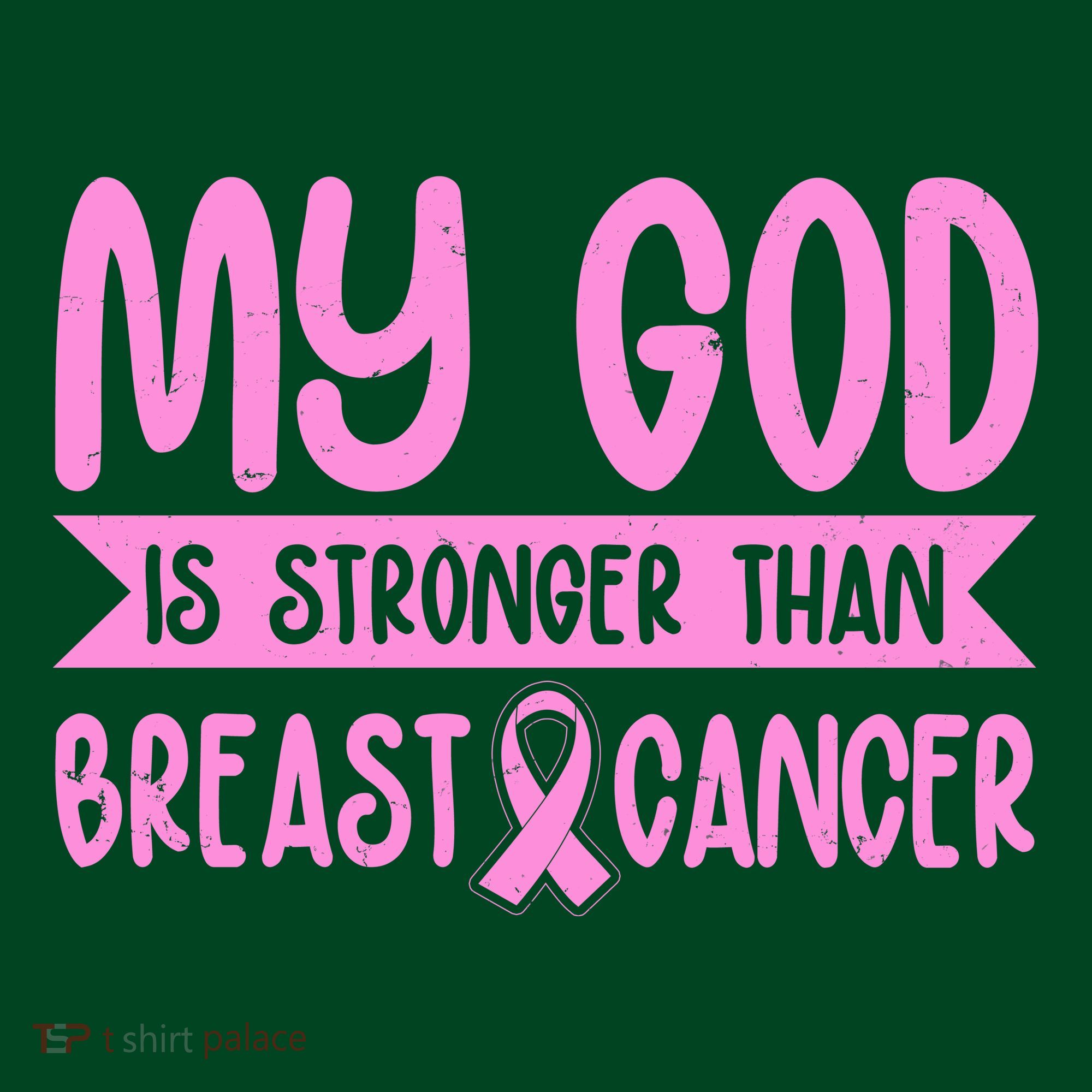 My God Is Stronger Than Breast Cancer Mousepad