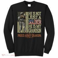 My Grandson Is A Soldier Proud Army Grandpa Sweatshirt thumb 0