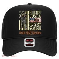 My Grandson Is A Soldier Proud Army Grandpa Hat thumb 0