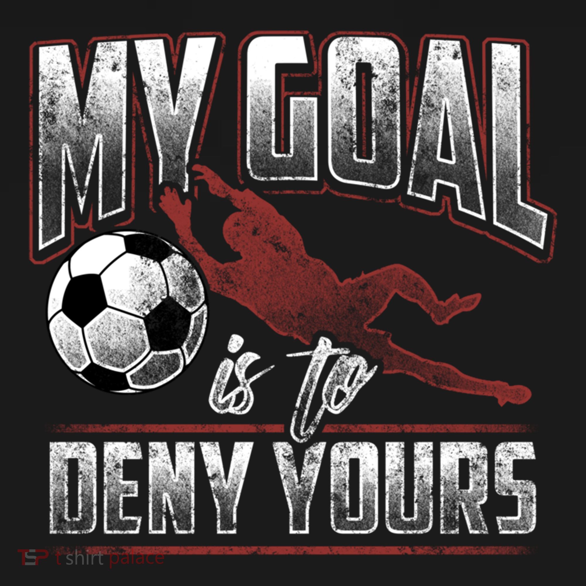 My Goal Is To Deny Yours Soccer Goalkeeper Gift USA-Made Doggie Bandana