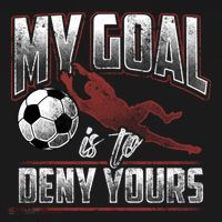 My Goal Is To Deny Yours Soccer Goalkeeper Gift Bucket Hat thumb 4