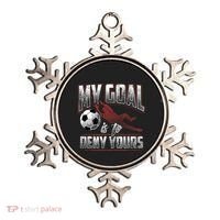 My Goal Is To Deny Yours Soccer Goalkeeper Gift Ornament thumb 0