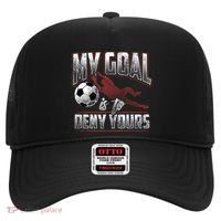 My Goal Is To Deny Yours Soccer Goalkeeper Gift Hat thumb 0