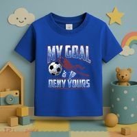 My Goal Is To Deny Yours Soccer Goalkeeper Gift Toddler T-Shirt thumb 3