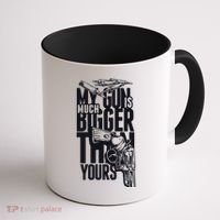 My Gun Is Much Bigger Than Yours Coffee Mug thumb 1