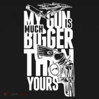 My Gun Is Much Bigger Than Yours Mousepad thumb 1