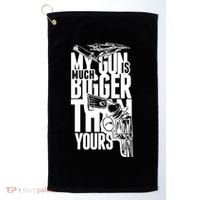 My Gun Is Much Bigger Than Yours Golf Towel thumb 0