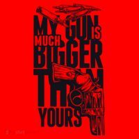 My Gun Is Much Bigger Than Yours Santa Hat thumb 1