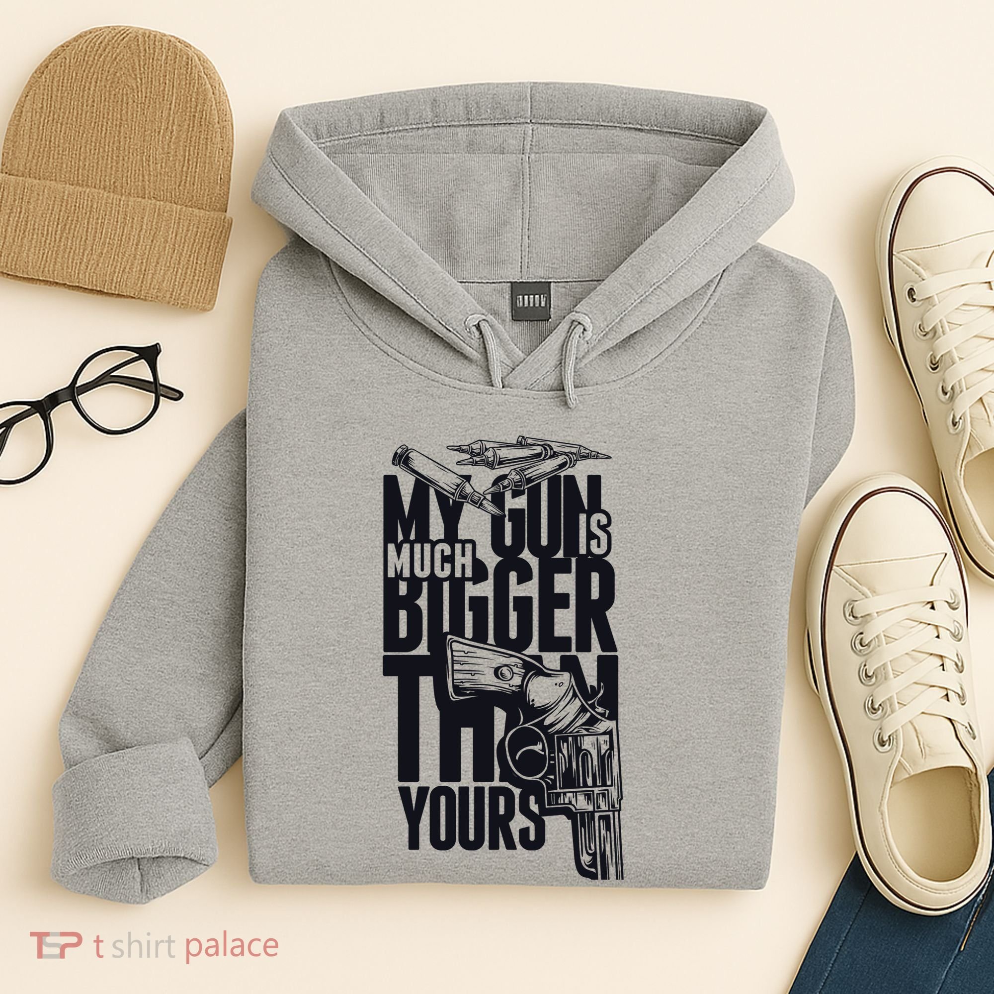My Gun Is Much Bigger Than Yours Hoodie