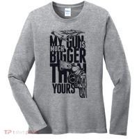 My Gun Is Much Bigger Than Yours Women's Long Sleeve Shirt thumb 0