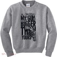 My Gun Is Much Bigger Than Yours Kids Sweatshirt thumb 0