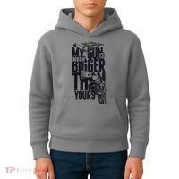 My Gun Is Much Bigger Than Yours Kids Hoodie thumb 4