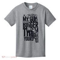 My Gun Is Much Bigger Than Yours Kids T-Shirt thumb 0