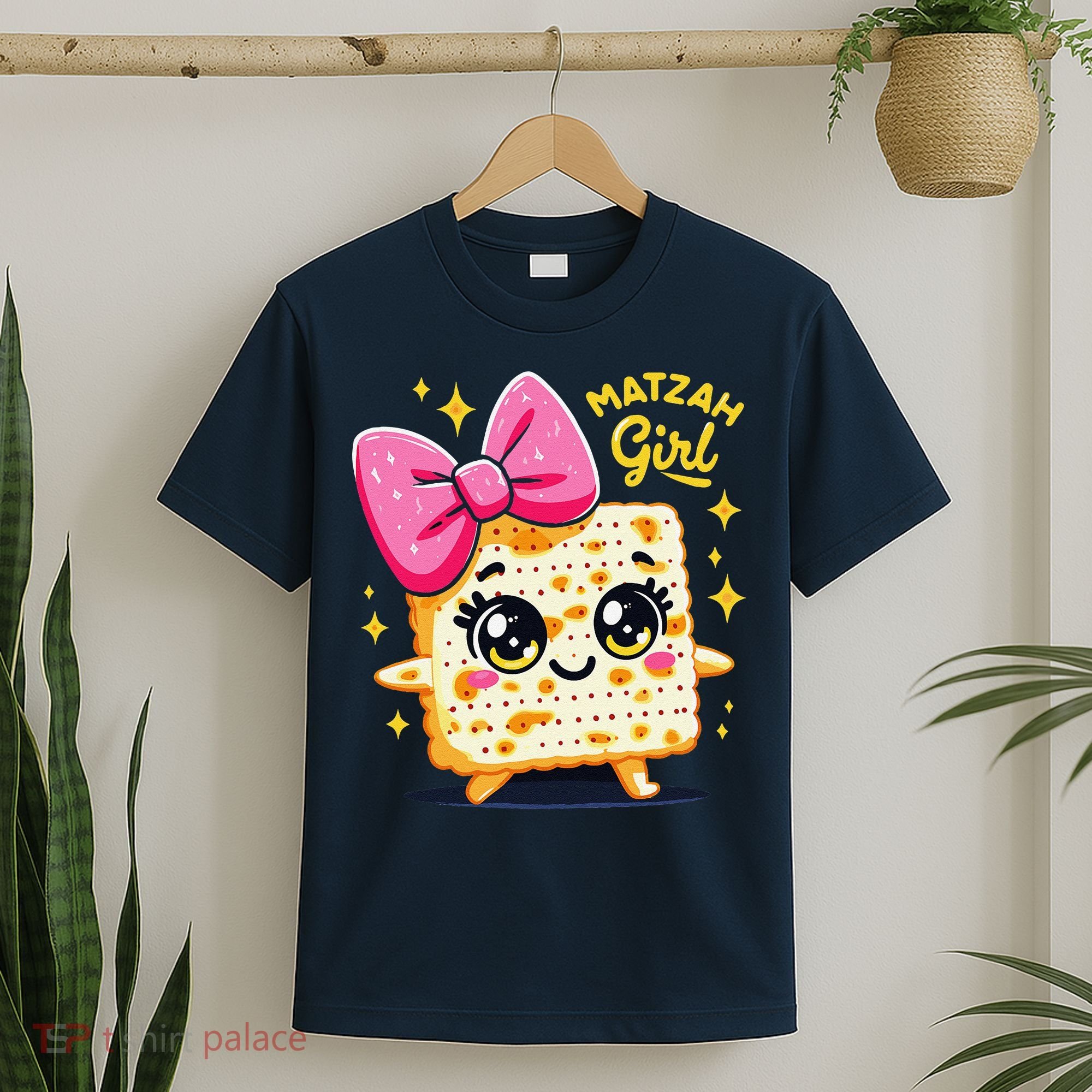 Matzah Girl Jewish Pesach Seder Afikoman Happy Passover T-Shirt
