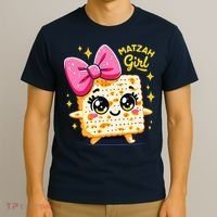 Matzah Girl Jewish Pesach Seder Afikoman Happy Passover T-Shirt thumb 3