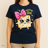 Matzah Girl Jewish Pesach Seder Afikoman Happy Passover T-Shirt thumb 4