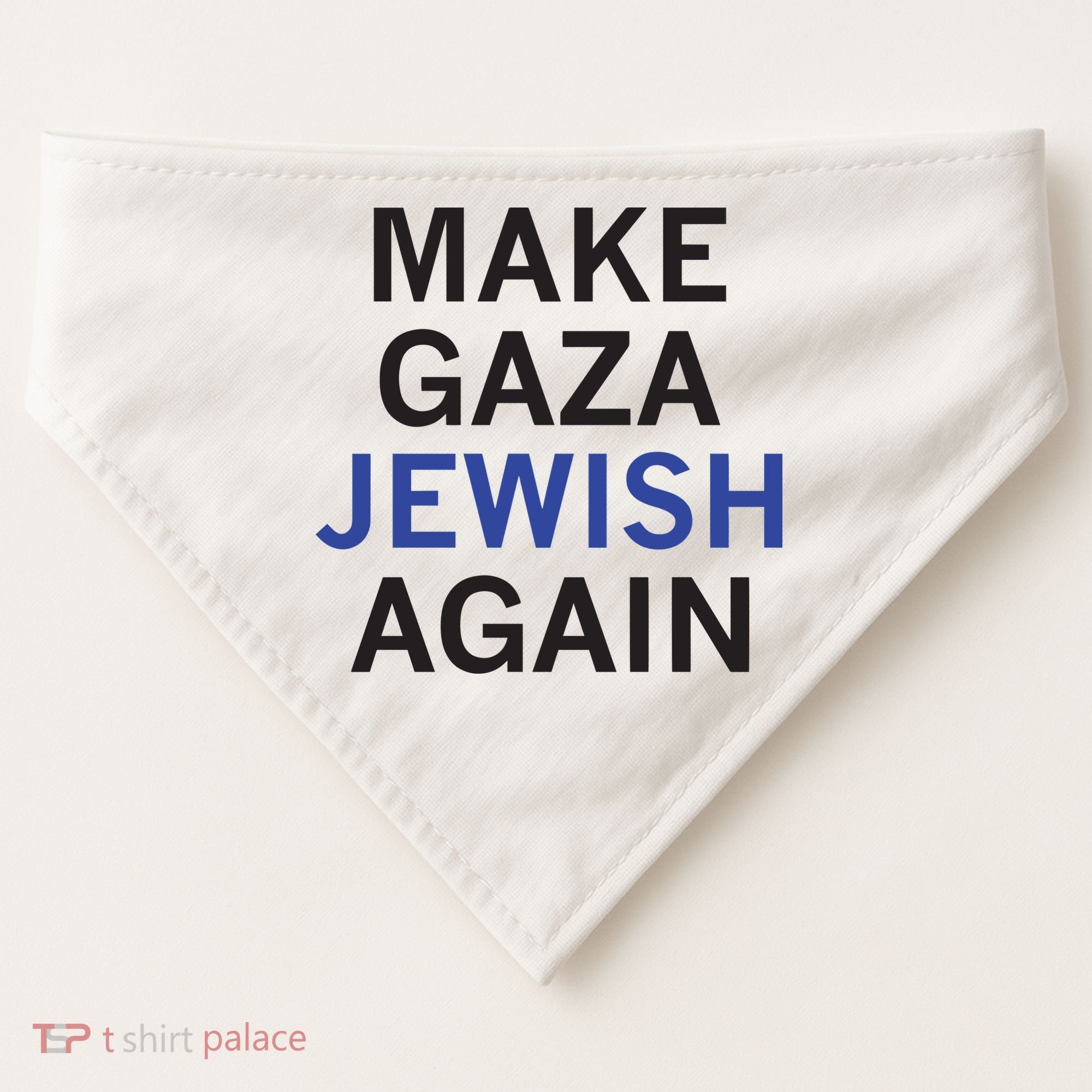 Make Gaza Jewish Again USA-Made Doggie Bandana
