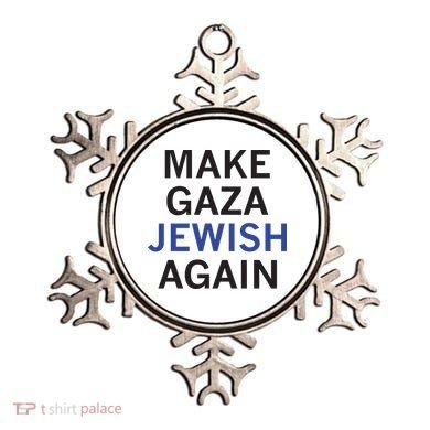 Make Gaza Jewish Again Ornament