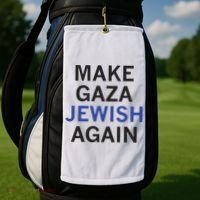 Make Gaza Jewish Again Golf Towel thumb 2