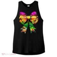 Mardi Gras King Cake Coquette Bow Crawfish Carnival Ladies PosiCharge Tri-Blend Wicking Tank thumb 0