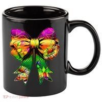 Mardi Gras King Cake Coquette Bow Crawfish Carnival 11oz C Handle Ceramic Mug thumb 0