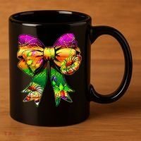 Mardi Gras King Cake Coquette Bow Crawfish Carnival 11oz C Handle Ceramic Mug thumb 3