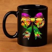 Mardi Gras King Cake Coquette Bow Crawfish Carnival 11oz C Handle Ceramic Mug thumb 4