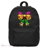 Mardi Gras King Cake Coquette Bow Crawfish Carnival 16 in Basic Backpack thumb 0