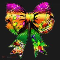 Mardi Gras King Cake Coquette Bow Crawfish Carnival Baby Long Sleeve Bodysuit thumb 2