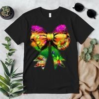 Mardi Gras King Cake Coquette Bow Crawfish Carnival Premium T-Shirt thumb 2