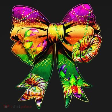 Mardi Gras King Cake Coquette Bow Crawfish Carnival Sustainable Knit Beanie
