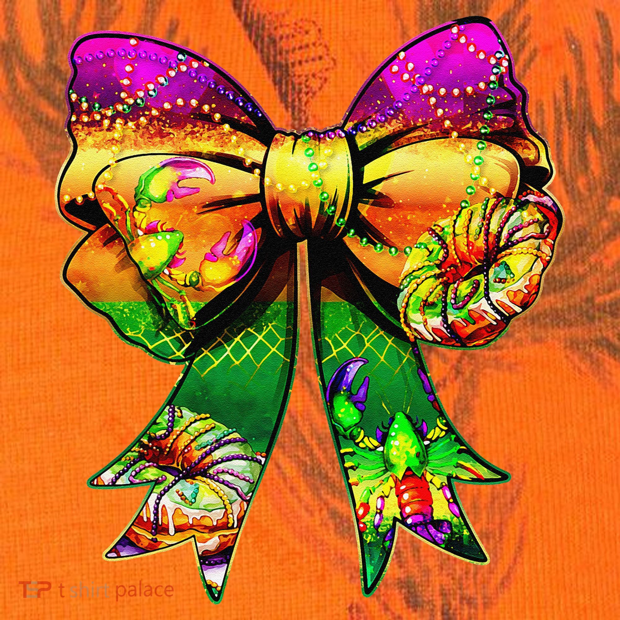 Mardi Gras King Cake Coquette Bow Crawfish Carnival Kati Licensed 12" Camo Cuffed Beanie