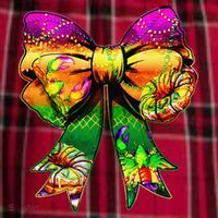 Mardi Gras King Cake Coquette Bow Crawfish Carnival Men's Flannel Plaid Pajama Pants thumb 2