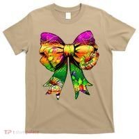 Mardi Gras King Cake Coquette Bow Crawfish Carnival T-Shirt thumb 0