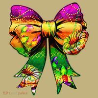 Mardi Gras King Cake Coquette Bow Crawfish Carnival Magnet thumb 1