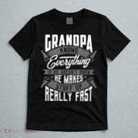 Mens Grandpa Knows Everything Funny Grandpa Fathers Day Gifts TShirt T-Shirt thumb 5