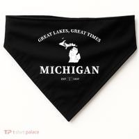 Michigan Great Lakes Great Times USA-Made Doggie Bandana thumb 0